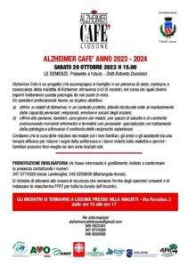 Volantino programma Alzheimer Caffè di Lissone